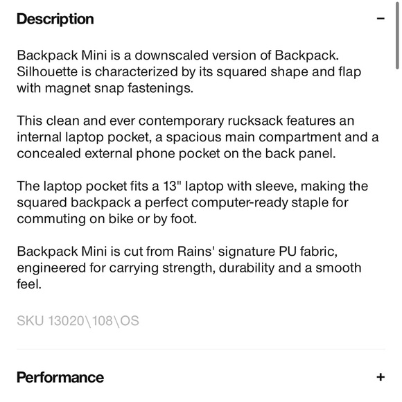 NWOT Rains mini backpack - Picture 14 of 15